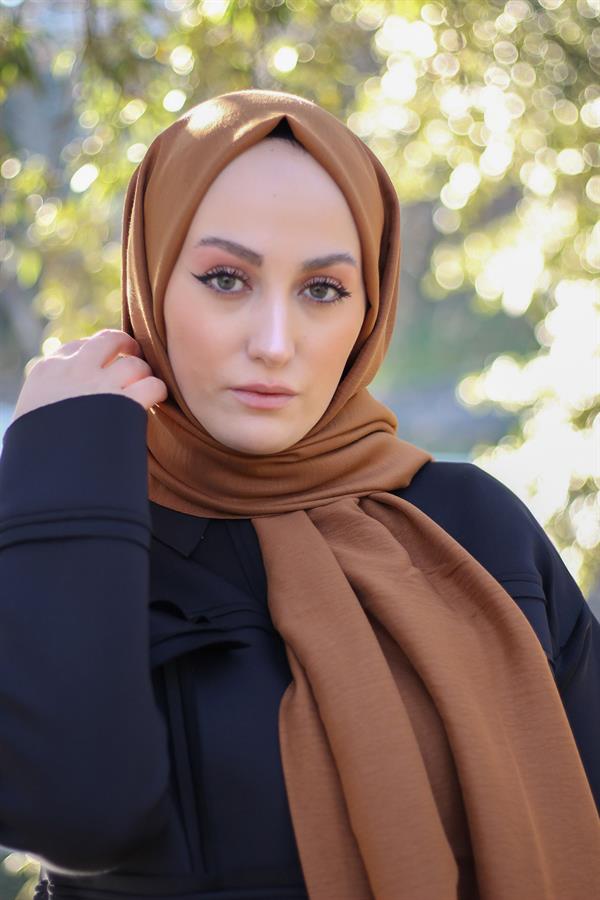 Sayra Shawl Kadın Kiremit Krep Şal