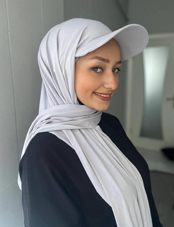 Sayra Shawl Kadın Krem Boneli Şapka Şal
