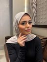 Taşlı Çıtçıtlı Şal Krem