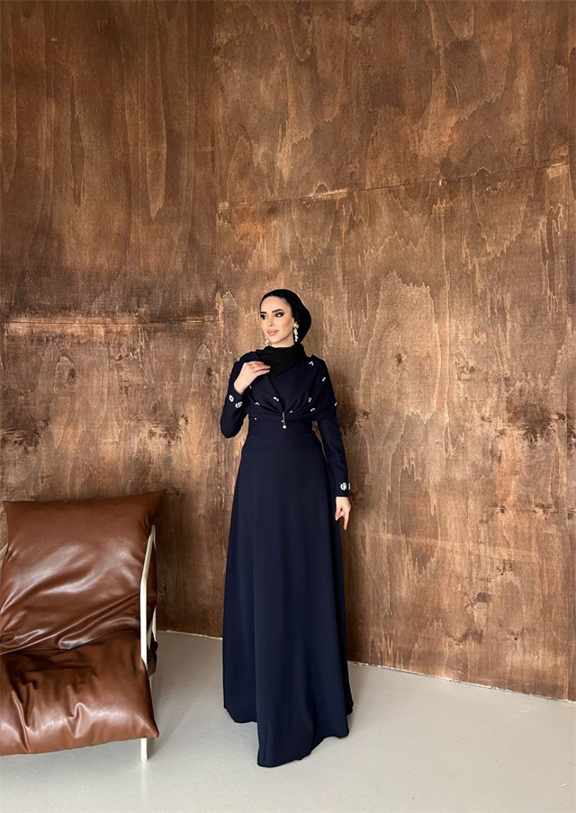 Leyla Abiye Lacivert