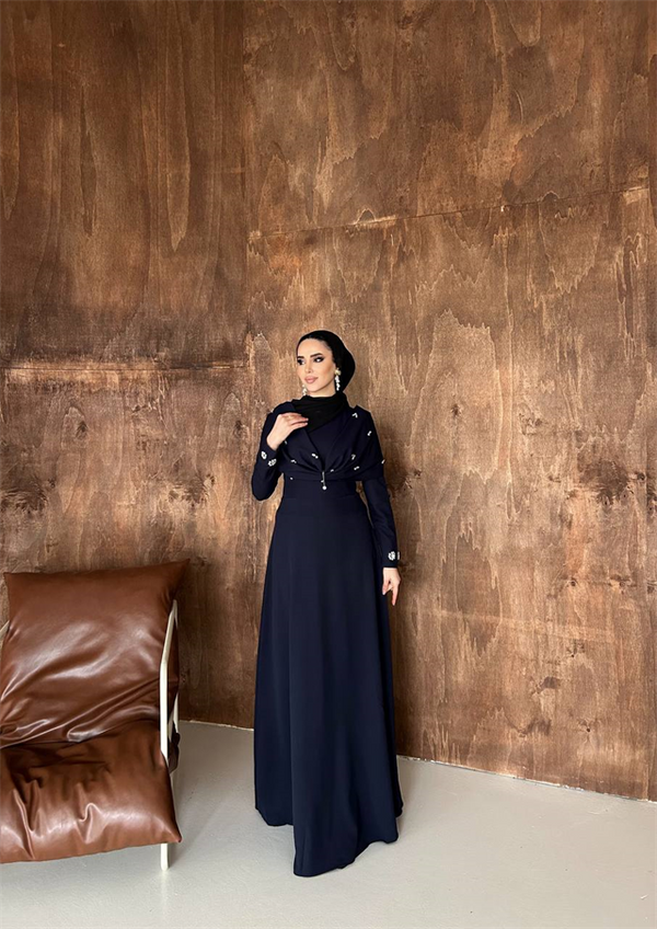 Leyla Abiye Lacivert