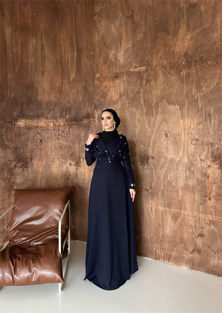 Leyla Abiye Lacivert