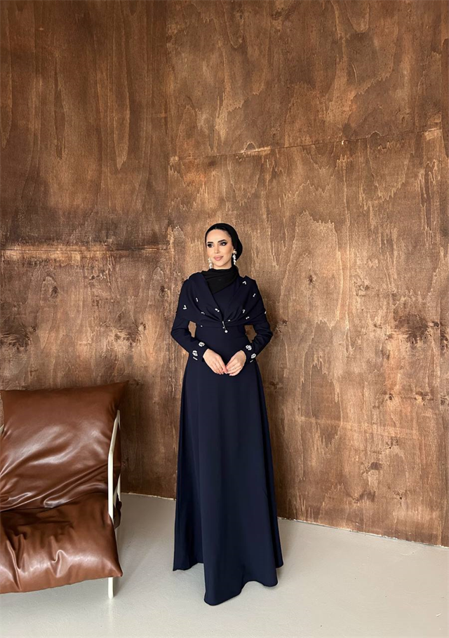 Leyla Abiye Lacivert