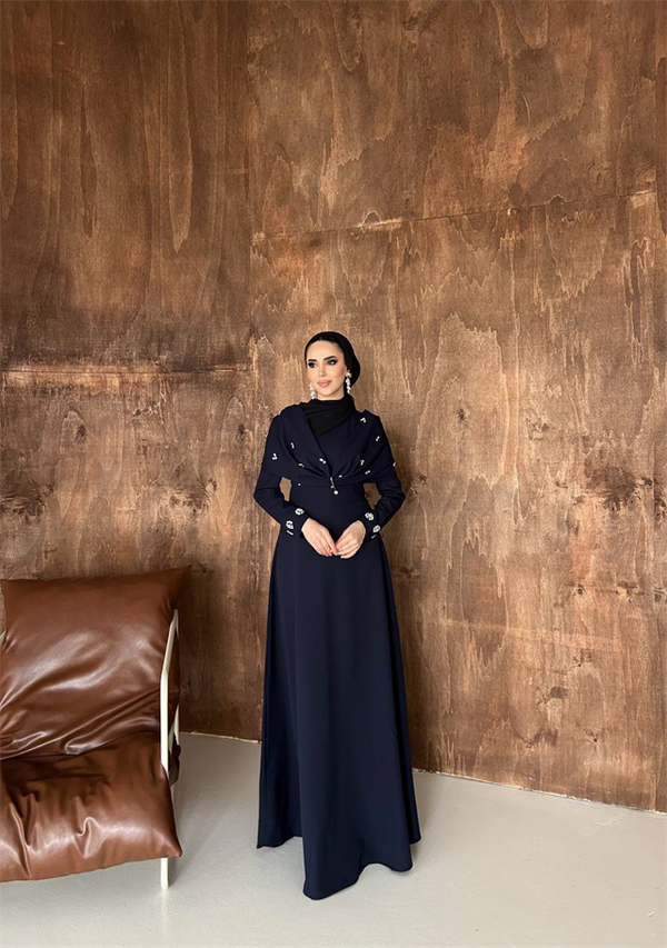 Leyla Abiye Lacivert