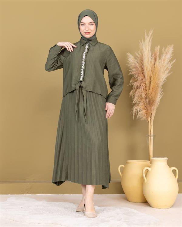 Sayra Shawl Kadın Etekli Takım