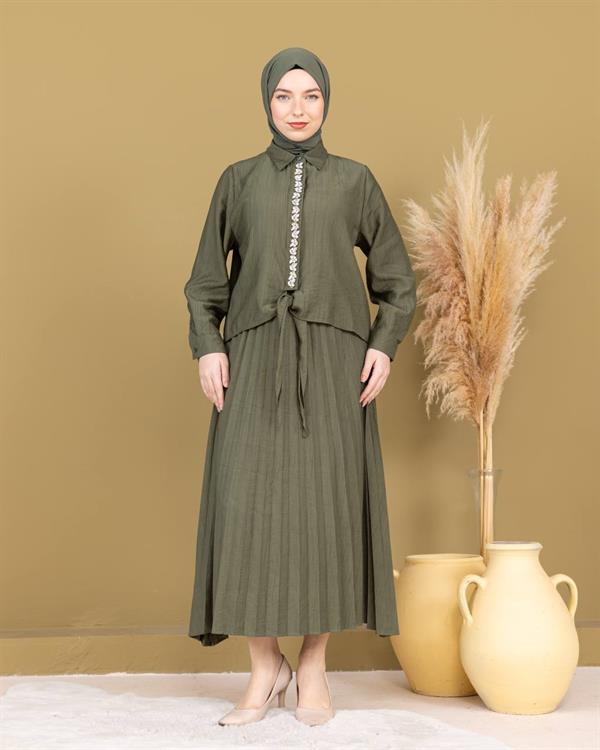 Sayra Shawl Kadın Etekli Takım