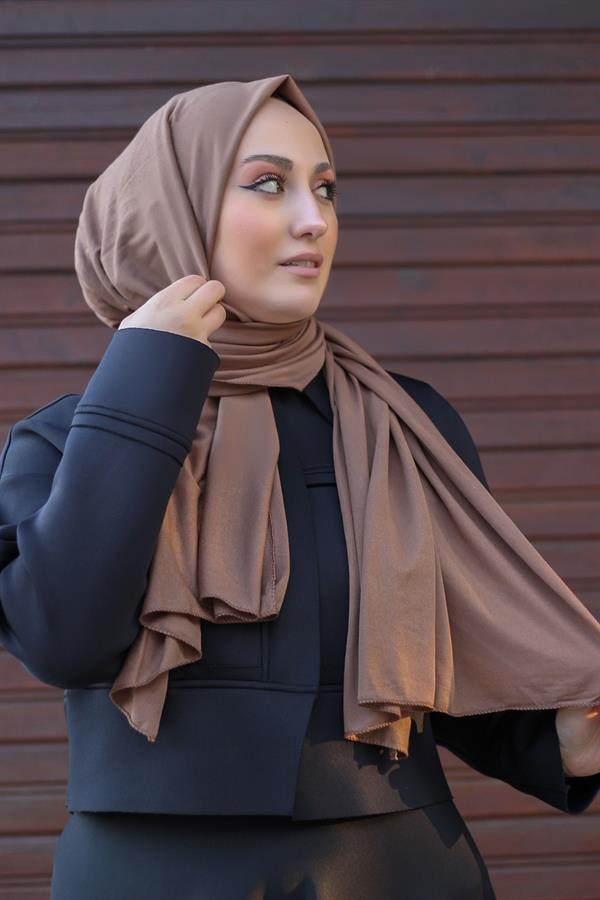 Sayra Shawl Kadın Açık Kahverengi Süprem Penye Şal