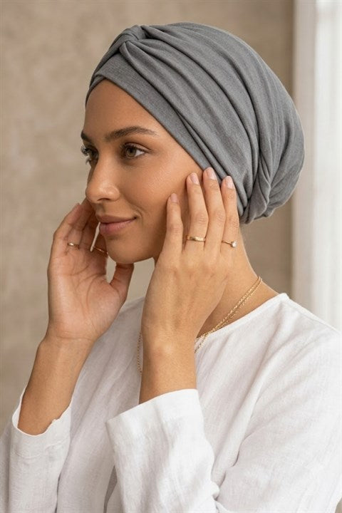 Sayra Shawl Kadın Bonetak Gri
