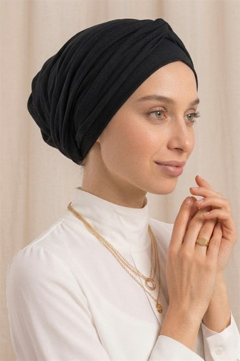 Sayra Shawl Kadın Bonetak Siyah