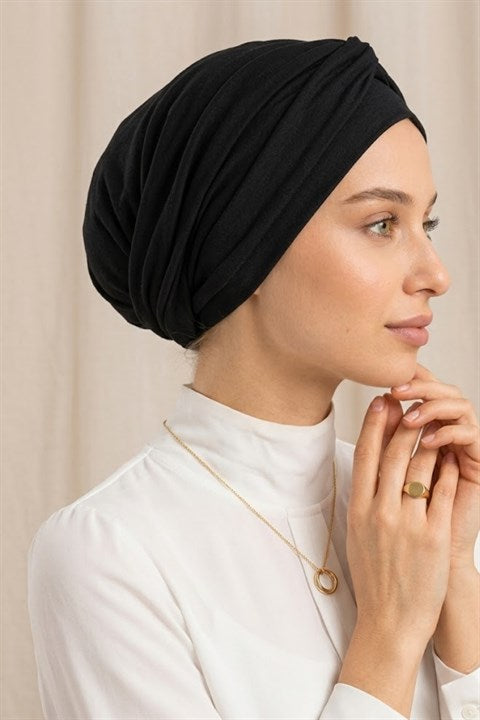 Sayra Shawl Kadın Bonetak Siyah