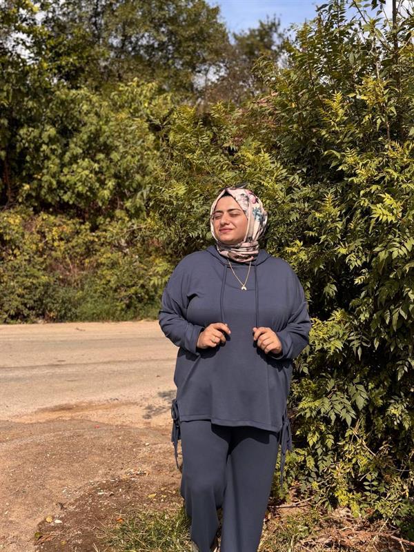 Sayra Shawl Füme Buğlem Takım
