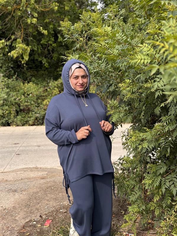 Sayra Shawl Füme Buğlem Takım