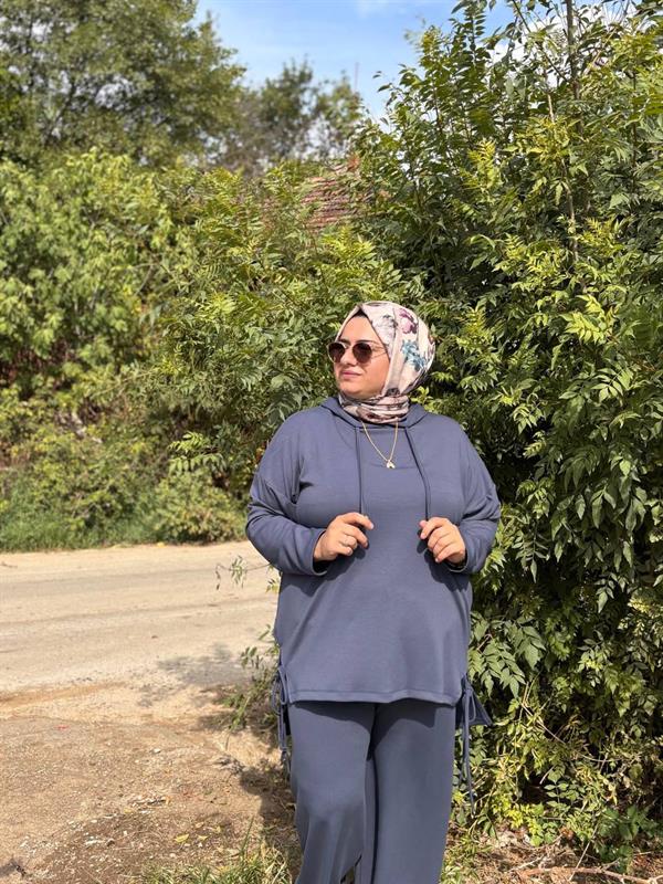 Sayra Shawl Füme Buğlem Takım