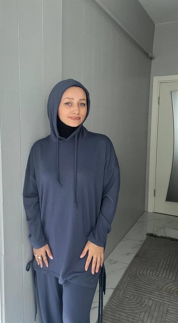 Sayra Shawl Füme Buğlem Takım
