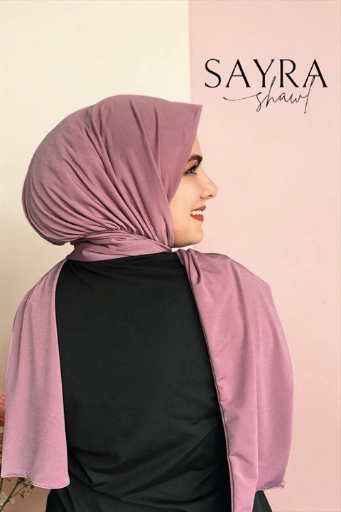 Sayra Shawl Kadın Gül Kurusu Hazır Şal SYR002
