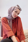 Sayra Shawl Kadın Karamel Likralı Kumaş Hazır Çıtçıtlı Şal SYR008