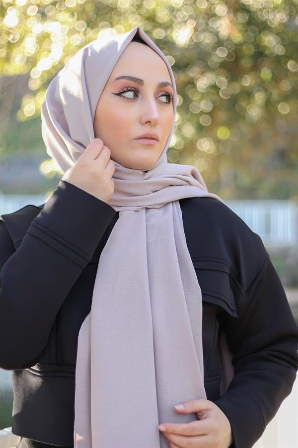 Sayra Shawl Kadın Krem Krep Şal