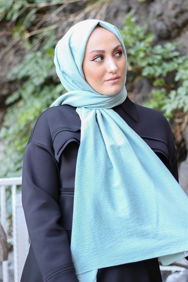 Sayra Shawl Kadın Mint Krep Şal
