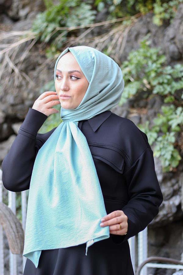 Sayra Shawl Kadın Mint Krep Şal
