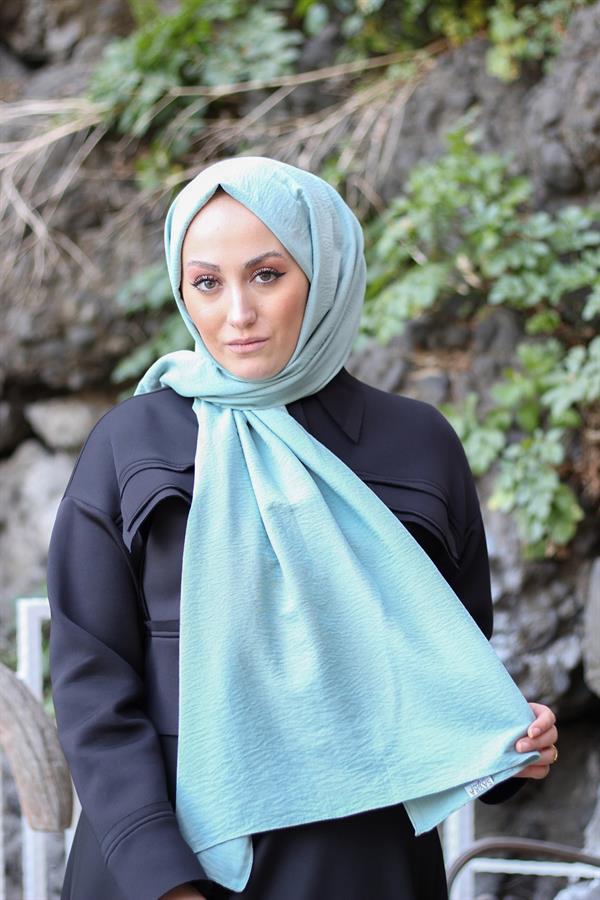 Sayra Shawl Kadın Mint Krep Şal