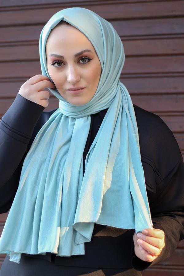 Sayra Shawl Kadın Su Yeşili Süprem Penye Şal