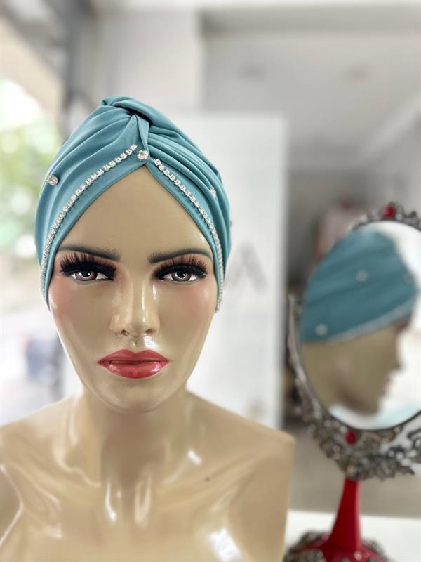 Sayra Shawl Kadın Taşlı Küf Yeşili