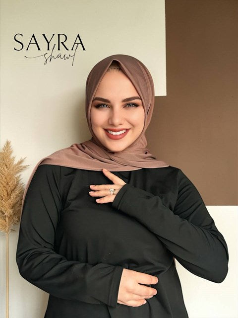Sayra Shawl Karamel Hazır Şal