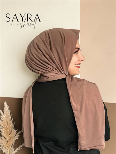 Sayra Shawl Karamel Hazır Şal