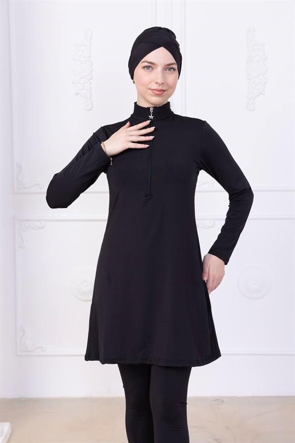 Sayra Shawl Siyah Tesettür Mayo