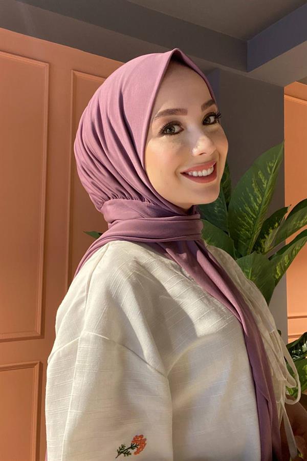 Sayra Shawl Kadın Gül Kurusu Hazır Şal SYR002