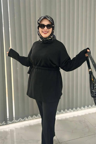 Şevval Takım Siyah Oysho Modal Kumaş
