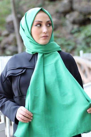 Sayra Shawl Kadın Yeşil Krep Şal
