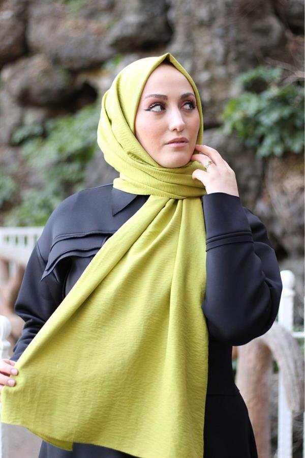 Sayra Shawl Kadın Fıstık Yeşili Krep Şal