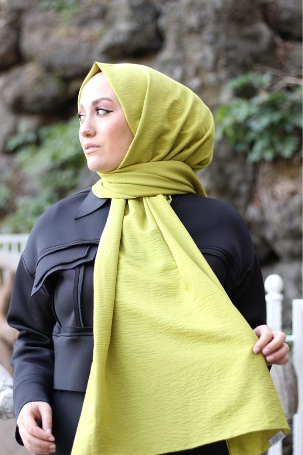 Sayra Shawl Kadın Fıstık Yeşili Krep Şal