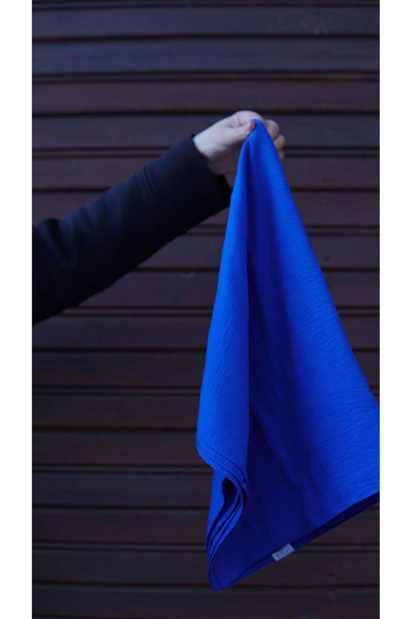 Sayra Shawl Kadın Mavi Krep Şal