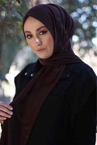 Sayra Shawl Kahverengi İthal Sandy Kumaş Çıtçıtlı Hazır Şal SYR006